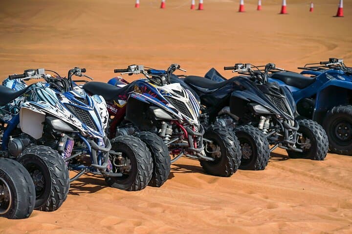 Sunset Quad Bike Desert Safari in Dubai — Private Evening with Dune Bashing & BBQ