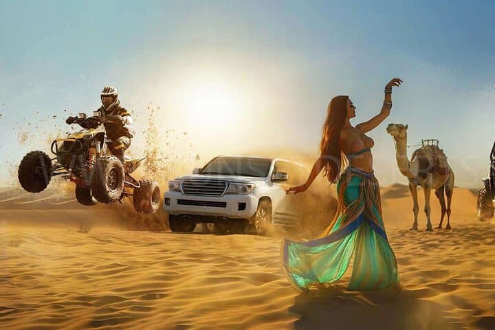 Dubai Private 4x4 Desert Safari: Dune Bashing, Camel Ride & BBQ Experience