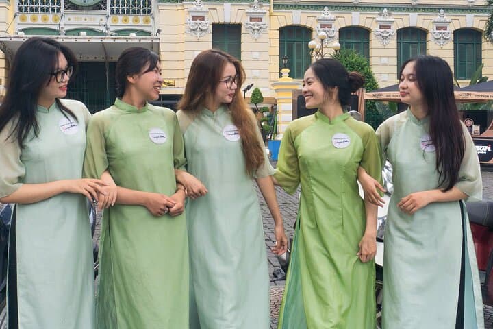 Afternoon Saigon Unseen Scooter Tour — Districts 3, 4 & 5 with Ao Dai Riders