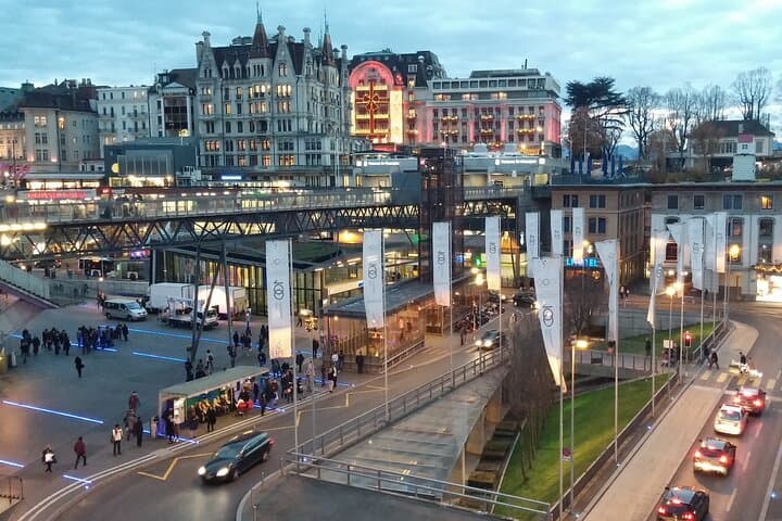 Private Lausanne Walking Tour with a Local Guide — Cathedral, Ouchy & Le Flon