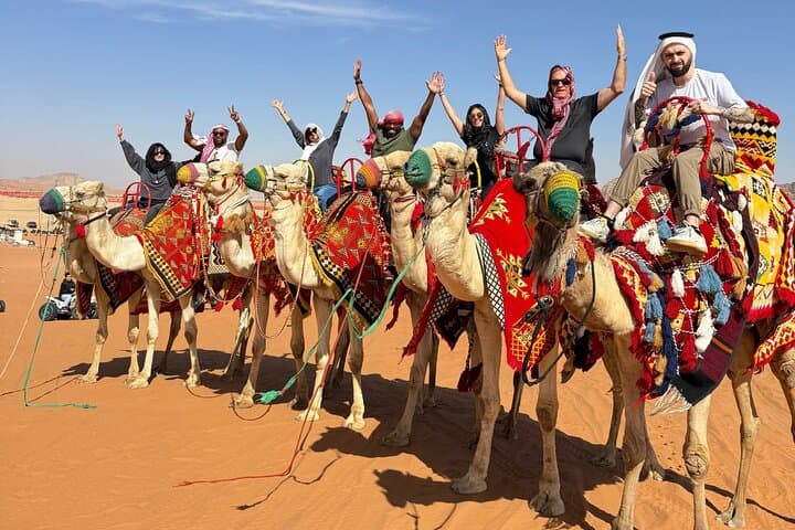 Red Sand Dunes Adventure: Camel Riding, Dune Bashing & Desert Dinner near Riyadh