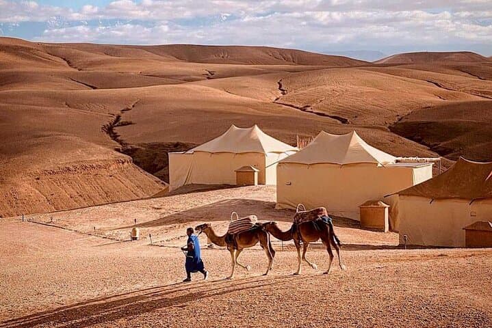 Agafay Desert Sunset: Quad Ride, Camel Trek & Lantern-Lit Dinner from Marrakech photo 3