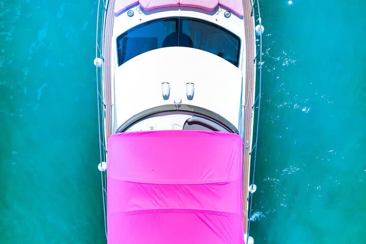 Pink Miami Yacht Rental: Private 48–50ft Luxury Charter in Biscayne Bay (3–6 hrs) photo 4