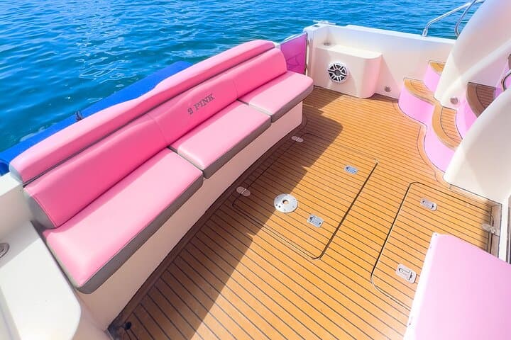 Pink Miami Yacht Rental: Private 48–50ft Luxury Charter in Biscayne Bay (3–6 hrs) photo 6
