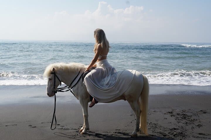 Beach Horse Riding from Ubud: 1-Hour Coastal Ride on Bali's Shores photo 1