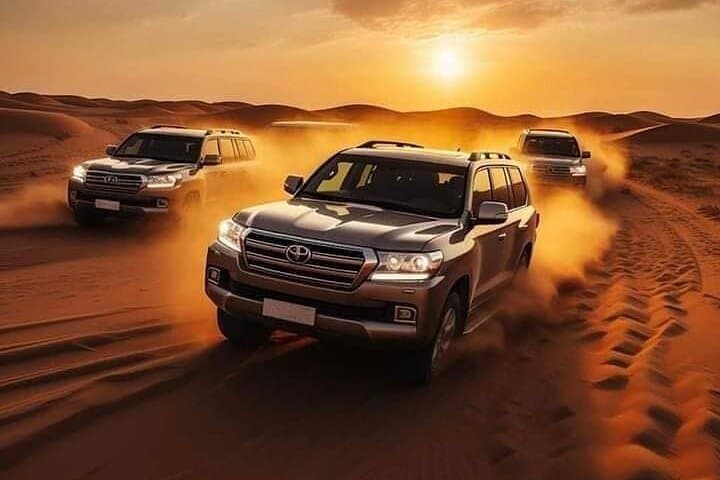 Evening Dune Bashing & Camel Ride Dubai: Sunset Safari with BBQ