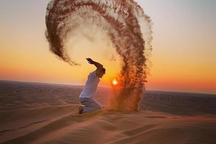Evening Lahbab Desert Safari: Dune Bashing, Camel Ride & BBQ Under the Stars photo 4