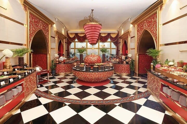 Al Iwan at Burj Al Arab — Lunch & Dinner Buffet with Transfers