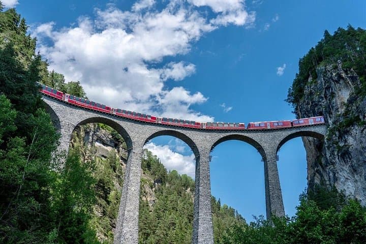 Rhaetian Railway Albula Line: Landwasser Viaduct, Bergün Museum & St. Moritz Day Trip photo 1