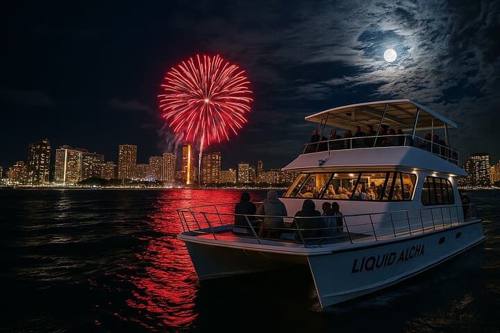 Waikiki Friday Night Fireworks Cruise — Sunset Sail & Front-Row Views