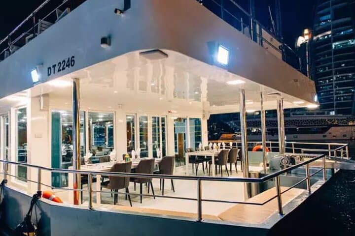 Dubai Marina VIP Catamaran Dinner Cruise: Skyline Dinner, Live BBQ & Tanora Show photo 5