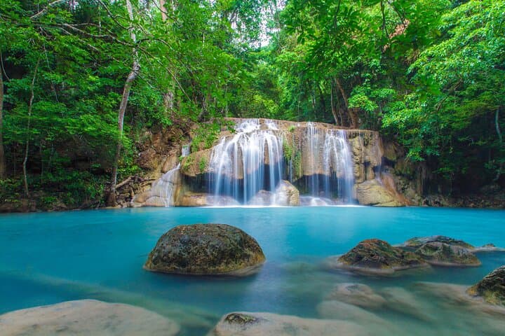 Erawan Falls & River Kwai Day Trip from Bangkok: Waterfalls, WWII History and Emerald Pools photo 4