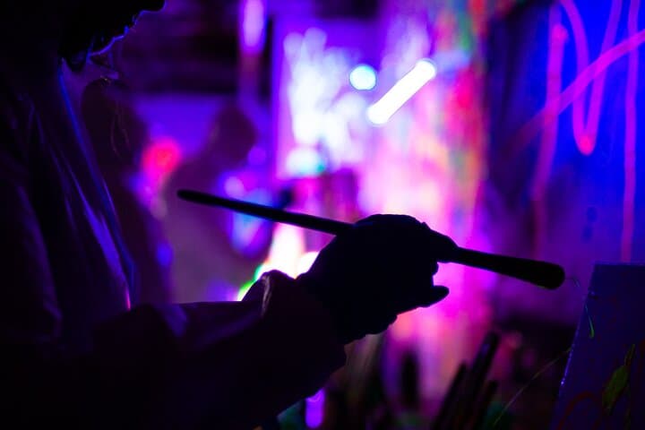 Immersive Neon Starry Night Sip and Paint in Baltimore