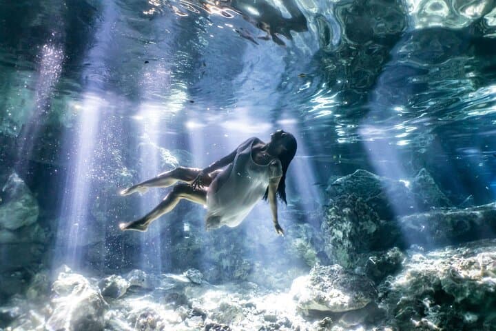 Underwater Photography in Tulum’s Sacred Cenotes — Free-Dive Photo Session photo 1