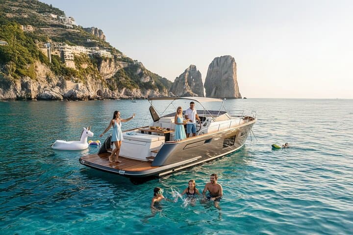 Private Amalfi Coast Luxury Boat Tour: Positano, Capri & Hidden Grottos photo 2