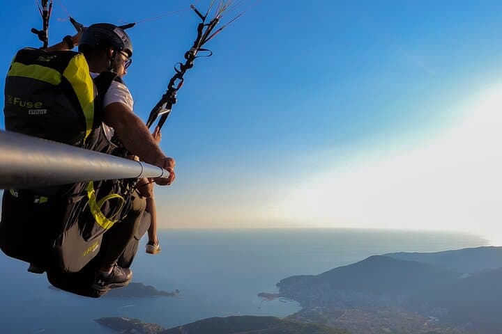 Paragliding Over Bečići Beach — Tandem Flight with Certified Pilot in Budva