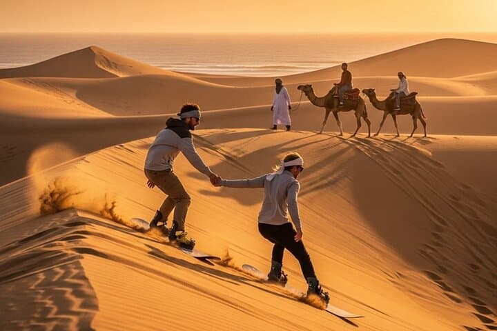 Agadir Sandboarding & Scenic Canyon Tour: Timlalin Dunes to Coastal Canyon Adventure