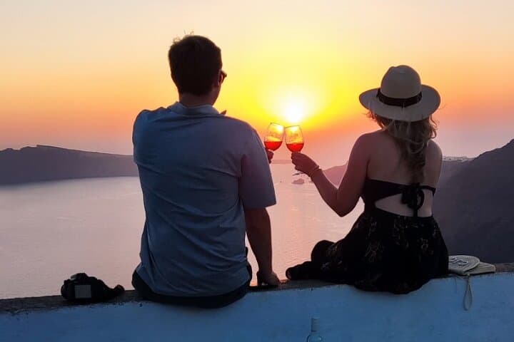 Sunset Picnic on Santorini’s Caldera: Private Tour from Prophet Elias to Imerovigli