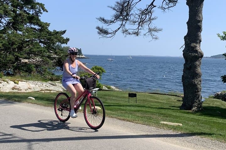 Joy Ride E-Bike Tour of Boothbay Harbor: Coastal Spruce Forests, Art & Harbor Views