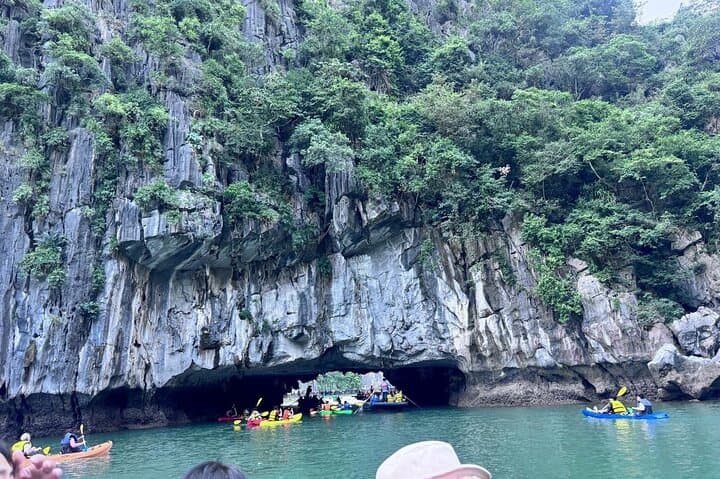 Halong Bay Discovery Day Cruise from Cai Lan: Titov Island, Sung Sot & Kayaking photo 4