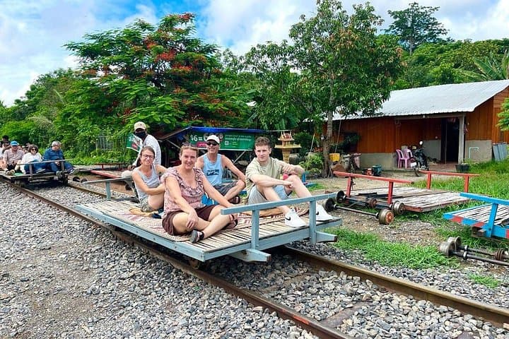 Private Battambang Day Tour from Siem Reap — Bamboo Train, Ek Phnom & Phnom Sampeau Bats