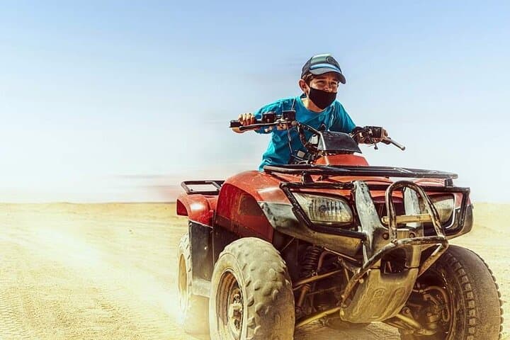 Sharm Desert Adventure: ATV Quad Ride, Camel Sunset & Bedouin BBQ Experience photo 3