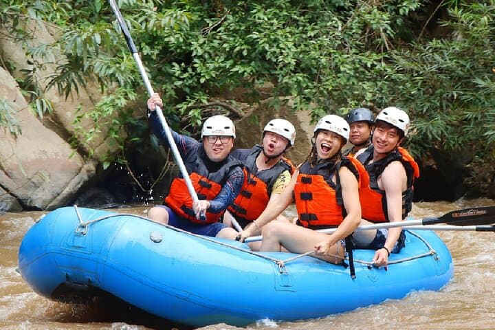 Mae Taeng Full-Day Adventure: Trekking, Waterfall Swim & Whitewater Rafting from Chiang Mai photo 1