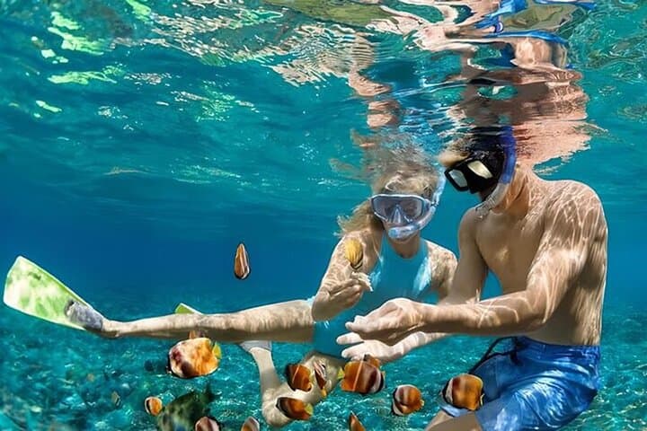 Blue Lagoon Snorkel & Tegenungan Waterfall Day Tour from Ubud