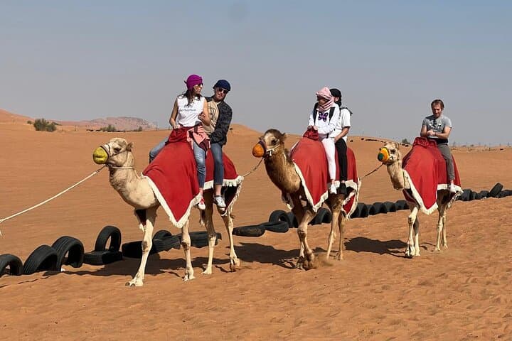 Evening Lahbab Desert Safari: Dune Bashing, Camel Ride & BBQ Under the Stars photo 3