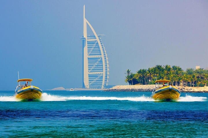 Dubai Yellow Boat Tour: High-Speed Marina, Palm & Burj Al Arab Sightseeing photo 2