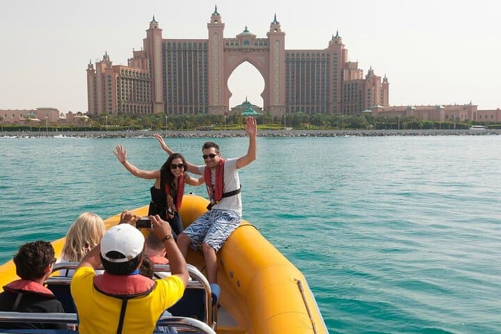 Dubai Yellow Boat Tour: High-Speed Marina, Palm & Burj Al Arab Sightseeing photo 5