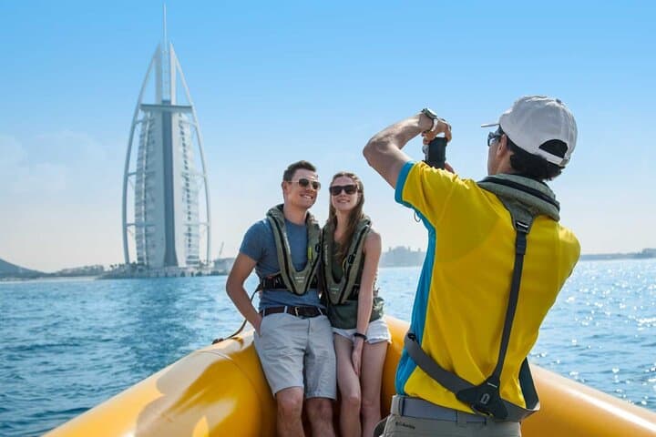 Dubai Yellow Boat Tour: High-Speed Marina, Palm & Burj Al Arab Sightseeing photo 6