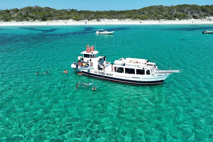 Boat Tour with BBQ to Es Trenc Beach: Snorkel, Swim & BBQ from Colònia de Sant Jordi