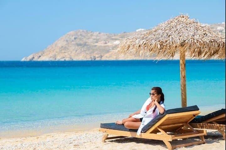 Mykonos Deluxe Escape: Elia Beach Swim & Mykonos Town Walk photo 1