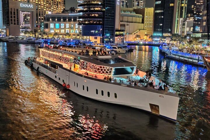 Dubai Marina 3‑Hour Dinner Cruise on the Lotus Mega Yacht photo 1