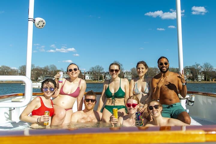 Soak on the Potomac: Hot Tub Boat Tour of DC Monuments photo 1