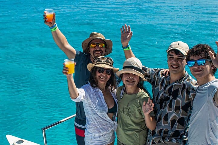 Catamaran to Isla Mujeres from Playa del Carmen — Snorkel, Beach Club & Ice Bar Cruise