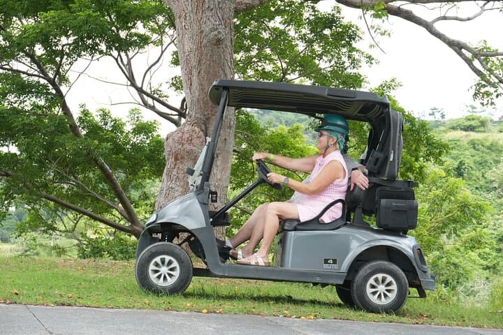 Roatán 4-in-1 Zipline, Golf Cart & Beach Club Adventure with Sloths