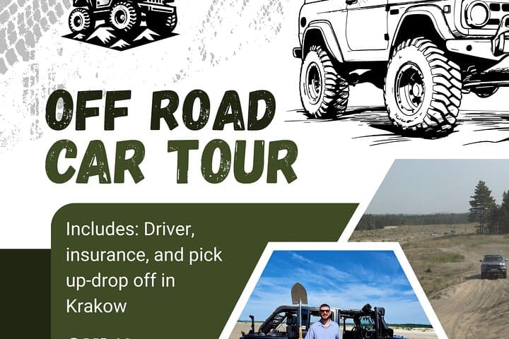 Jeep Off‑Road 4x4 Adventure on Błędowska Desert from Krakow