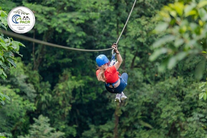 La Fortuna Zipline & Horseback Combo — 980m Waterfall Zipline over Arenal photo 6