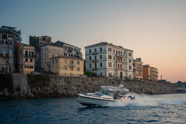 Private Half-Day Speedboat Cruise in Corfu — Secluded Bays, Snorkel Stops & SUP
