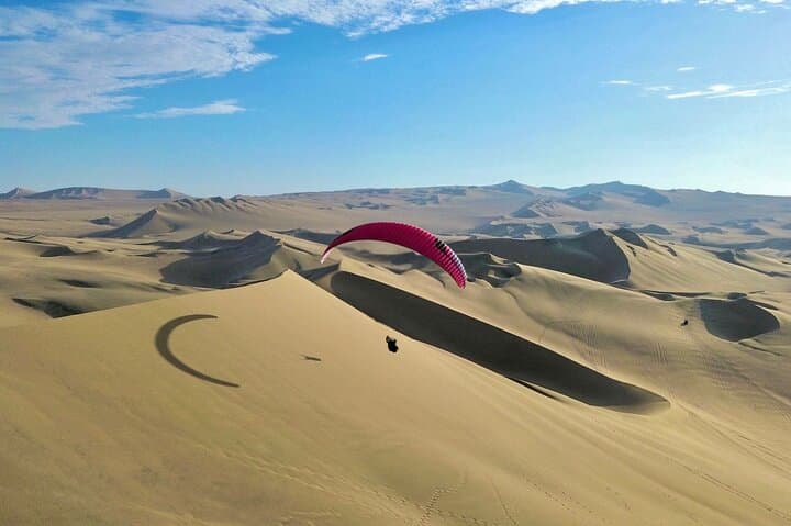 Paragliding Over the Peruvian Desert: Huacachina Dune Flights