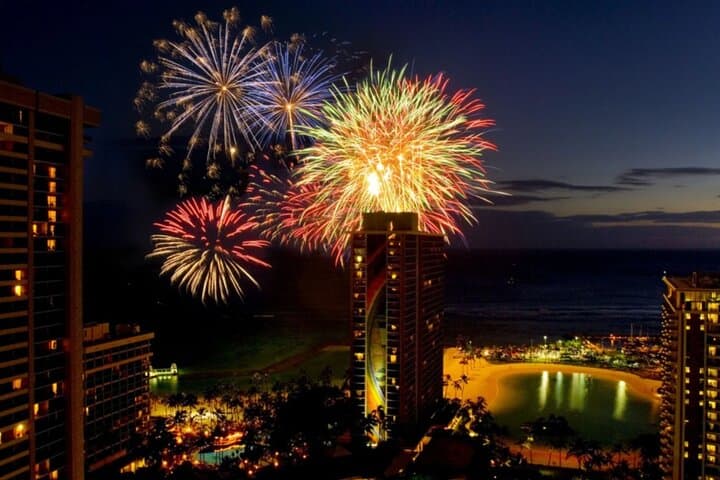Waikīkī Clear Kayak Fireworks Night Paddle — Friday Ocean Tour