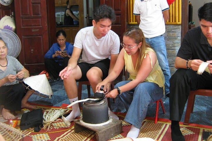 Hanoi Half-Day: Conical Hat Crafting & Quang Phu Cau Incense Village Tour photo 3