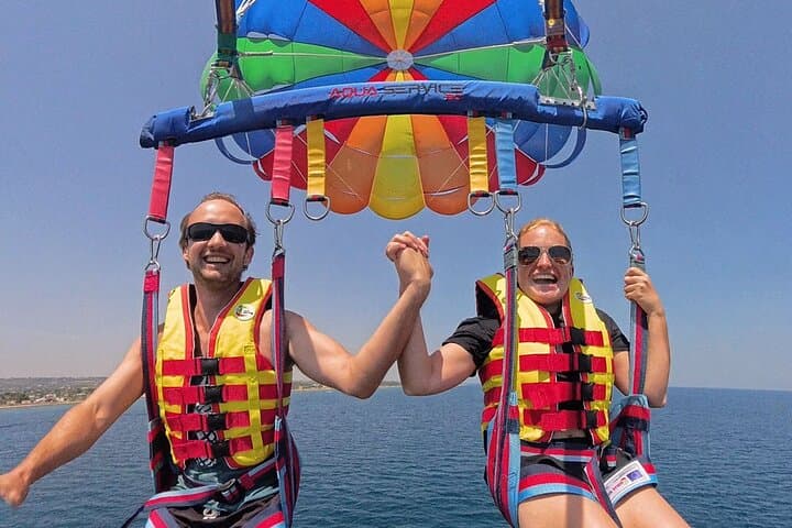 Polignano Between Waves and Clouds: Speedboat Caves and Parasailing Experience photo 6