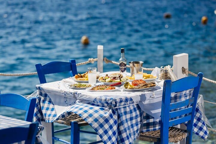 Santorini Oia Caldera Sunset Cruise with BBQ, BBQ & Drinks photo 6