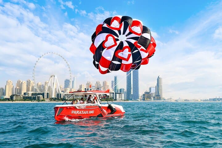 Parasailing Dubai: Palm Jumeirah & JBR Beach Aerial Ride photo 5