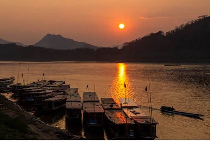 Kuang Si Waterfalls & Mekong Sunset Cruise — Half-Day from Luang Prabang