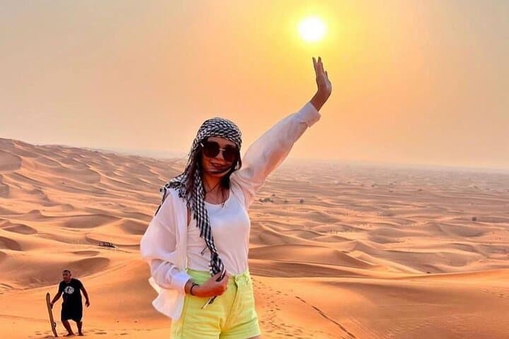 Sunset Desert Safari at Lehbab Red Dunes: Dune Bashing, Camels & BBQ photo 3
