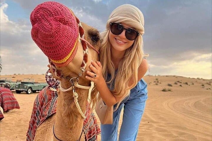 Sunset Desert Safari at Lehbab Red Dunes: Dune Bashing, Camels & BBQ photo 4